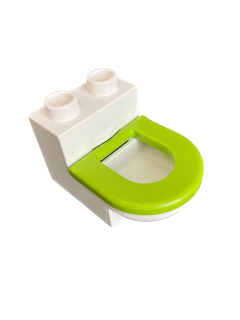 Lego Duplo záchod bílozelený
